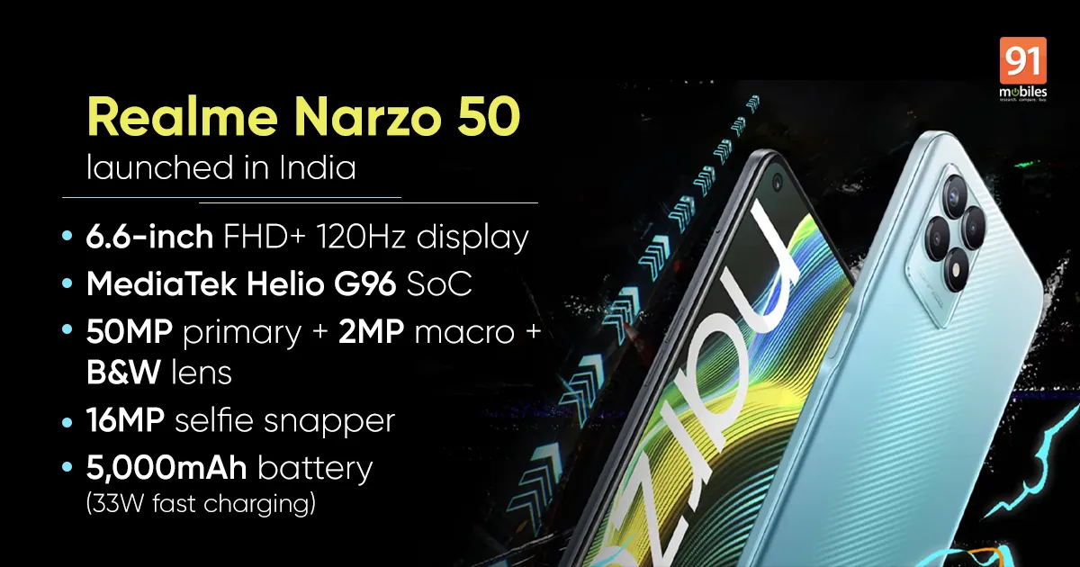 Which gaming does narzo 50 have